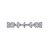 Straight Wedding Ring in 14k White Gold with Round Natural Diamond at Gabriel & Co.