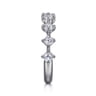 Straight Wedding Ring in 14k White Gold with Round Natural Diamond at Gabriel & Co.