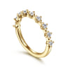 Straight Wedding Ring in 14k Yellow Gold with Round Natural Diamond at Gabriel & Co.