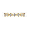 Straight Wedding Ring in 14k Yellow Gold with Round Natural Diamond at Gabriel & Co.