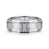 Nico - 14K White Gold Diamond Men's Ring in Satin Finish - 0.35 ct
