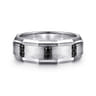 Nico - 14K White Gold Diamond and Black Diamond Mens Ring - 0.34 ct