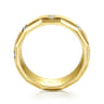 Nico - 14K Yellow Gold Diamond Men's Wedding Ring in Satin Finish - 0.35 ct