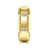 Nico - 14K Yellow Gold Diamond Men's Wedding Ring in Satin Finish - 0.35 ct