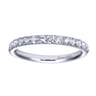 Straight Wedding Ring in 14k White Gold with Round Natural Diamond at Gabriel & Co.