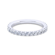 Nimes - 14K White Gold Round 21 Stone Diamond Anniversary Band