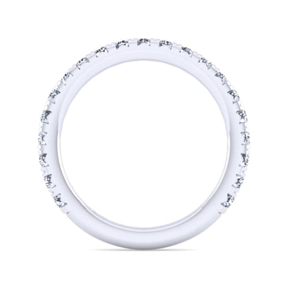 Nimes - 14K White Gold Round 21 Stone Diamond Anniversary Band