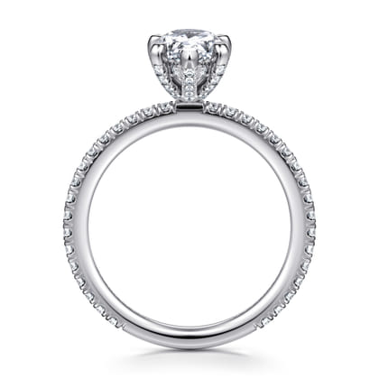 Noa - 14K White Gold Pear Shape Diamond Engagement Ring