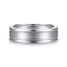 Noah - 14K White Gold 6mm - Men's Wedding Band in Satin Finish