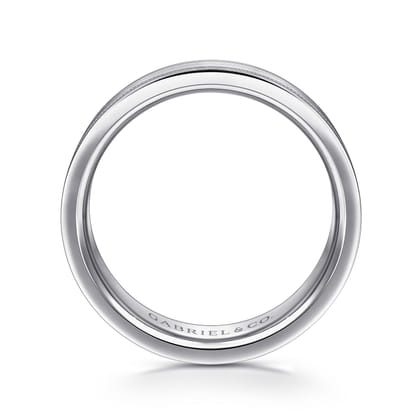 Noah - 14K White Gold 6mm - Men's Wedding Band in Satin Finish