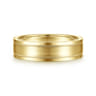 Noah - 14K Yellow Gold 6mm - Men's Wedding Band in Satin Finish