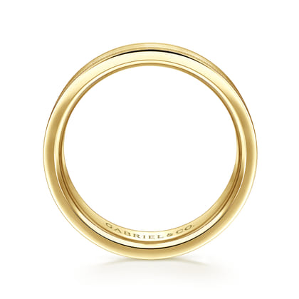 Noah - 14K Yellow Gold 6mm - Men's Wedding Band in Satin Finish