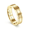 Noah - 14K Yellow Gold 6mm - Men's Wedding Band in Satin Finish
