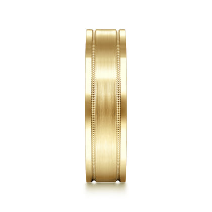 Noah - 14K Yellow Gold 6mm - Men's Wedding Band in Satin Finish