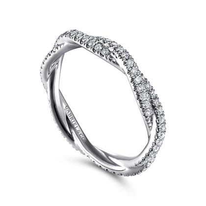 Norata - 14K White Gold Diamond Eternity Band
