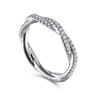 Eternity Band Wedding Ring in 14k White Gold with Round Natural Diamond at Gabriel & Co.