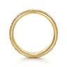 Oliver - 14K Yellow Gold 7mm - Engraved Woven Men's Wedding Band in Satin Finish