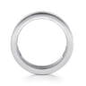 Fancy Wedding Ring in 14k White Gold with Round Natural Diamond at Gabriel & Co.
