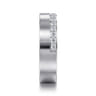 Fancy Wedding Ring in 14k White Gold with Round Natural Diamond at Gabriel & Co.