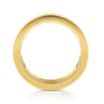 Fancy Wedding Ring in 14k Yellow Gold with Round Natural Diamond at Gabriel & Co.