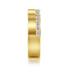 Fancy Wedding Ring in 14k Yellow Gold with Round Natural Diamond at Gabriel & Co.