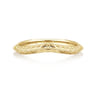 Curved Wedding Ring in 14k Yellow Gold with   at Gabriel & Co.