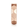 Oscar - 14K Rose Gold 6mm - Carved Men's Wedding Band in Satin Finish