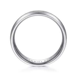 Owen - 14K White Gold 6mm - Men's Wedding Band in Satin Finish