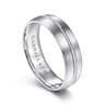 Owen - 14K White Gold 6mm - Men's Wedding Band in Satin Finish
