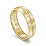 Owen - 14K Yellow Gold 6mm - Men's Wedding Band in Satin Finish