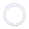 Straight Wedding Ring in 14k White Gold with Round Natural Diamond at Gabriel & Co.