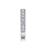 Straight Wedding Ring in 14k White Gold with Round Natural Diamond at Gabriel & Co.