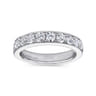 Straight Wedding Ring in 14k White Gold with Round Natural Diamond at Gabriel & Co.