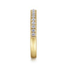 Straight Wedding Ring in 14k Yellow Gold with Round Natural Diamond at Gabriel & Co.