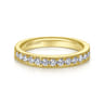 Straight Wedding Ring in 14k Yellow Gold with Round Natural Diamond at Gabriel & Co.