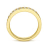Straight Wedding Ring in 14k Yellow Gold with Round Natural Diamond at Gabriel & Co.