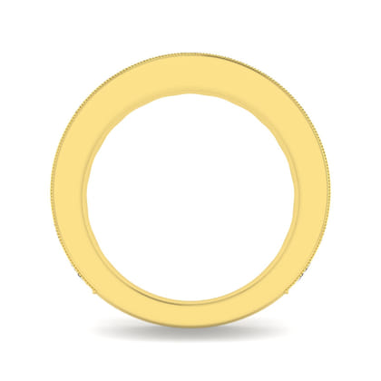 Padua - 14K Yellow Gold Micro Pave Set Diamond Anniversary Band