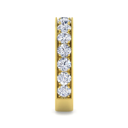 Padua - 14K Yellow Gold Micro Pave Set Diamond Anniversary Band