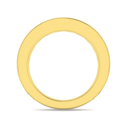 Padua - 14K Yellow Gold Micro Pave Set Diamond Anniversary Band