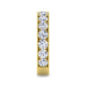 Straight Wedding Ring in 14k Yellow Gold with Round Natural Diamond at Gabriel & Co.