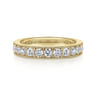 Straight Wedding Ring in 14k Yellow Gold with Round Natural Diamond at Gabriel & Co.