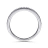 Straight Wedding Ring in Platinum with Round Natural Diamond at Gabriel & Co.