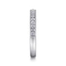 Straight Wedding Ring in Platinum with Round Natural Diamond at Gabriel & Co.
