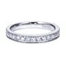 Straight Wedding Ring in Platinum with Round Natural Diamond at Gabriel & Co.