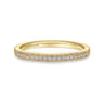 Straight Wedding Ring in 14k Yellow Gold with Round Natural Diamond at Gabriel & Co.