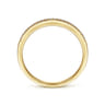 Straight Wedding Ring in 14k Yellow Gold with Round Natural Diamond at Gabriel & Co.