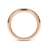Straight Wedding Ring in 14k Rose Gold with Round Natural Diamond at Gabriel & Co.