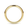 Straight Wedding Ring in 14k Yellow Gold with Round Natural Diamond at Gabriel & Co.