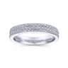 Straight Wedding Ring in 14k White Gold with Round Natural Diamond at Gabriel & Co.