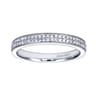 Straight Wedding Ring in 14k White Gold with Round Natural Diamond at Gabriel & Co.